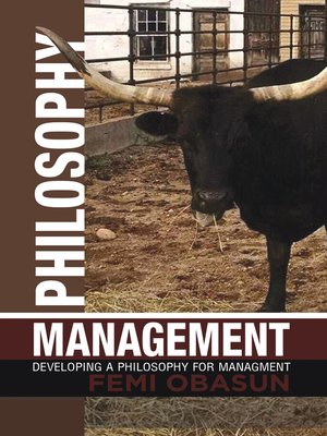 cover image of Philosophy Management